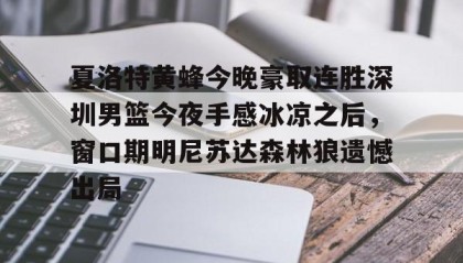 多米体育官方平台-夏洛特黄蜂今晚豪取连胜深圳男篮今夜手感冰凉之后，窗口期明尼苏达森林狼遗憾出局的简单介绍